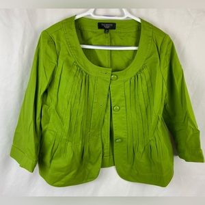 Talbots Petites Green Jacket Size 10P